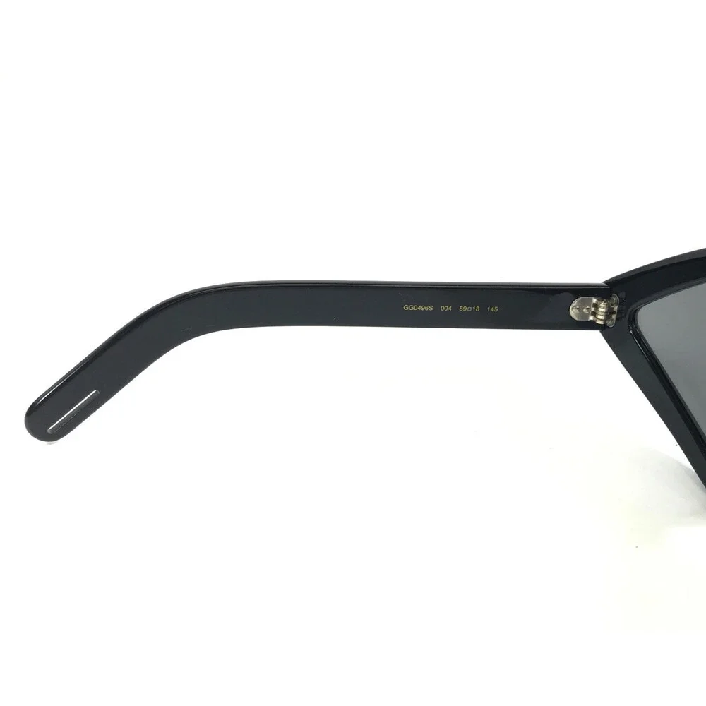 Gucci Sunglasses GG0496S 004 Black Crystal Frames Gray Lenses Hollywood Forever